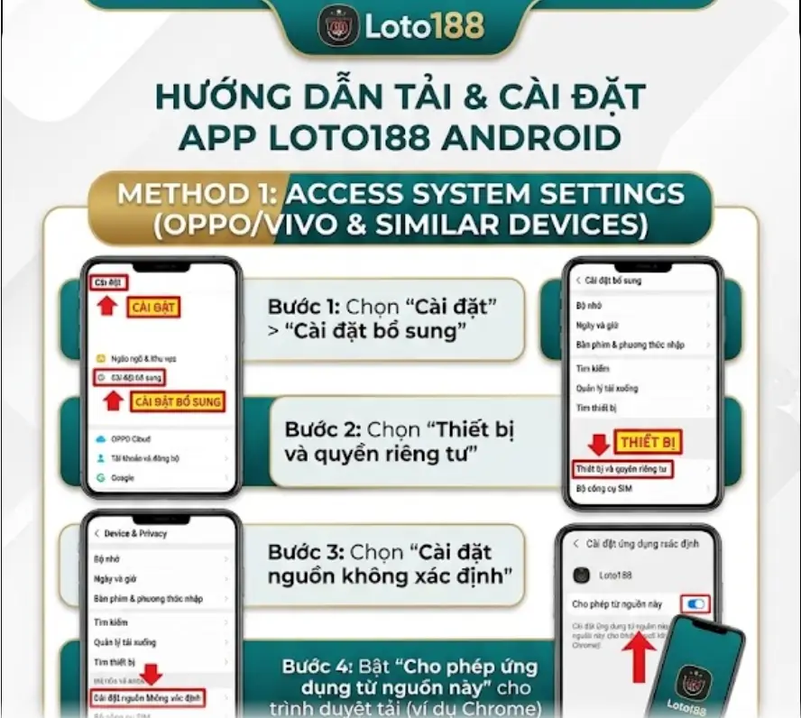 Hướng dẫn tải app cho android