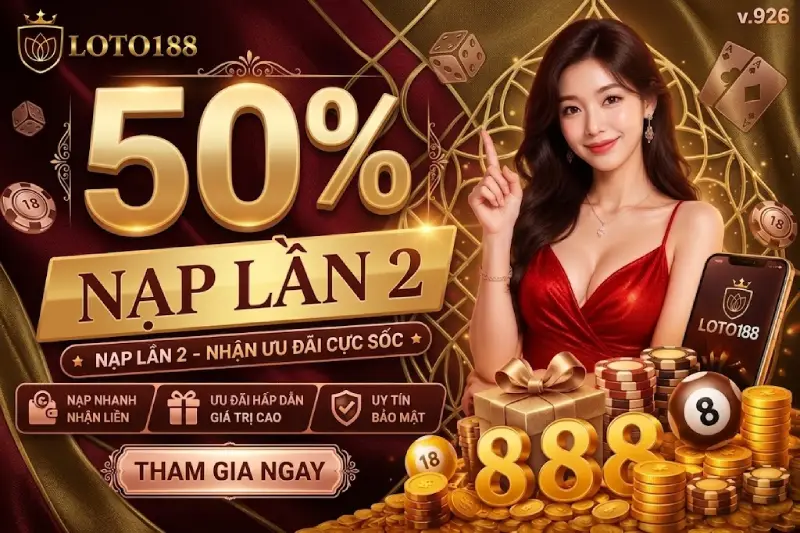 Khuyến mãi nạp 50% lần 2 